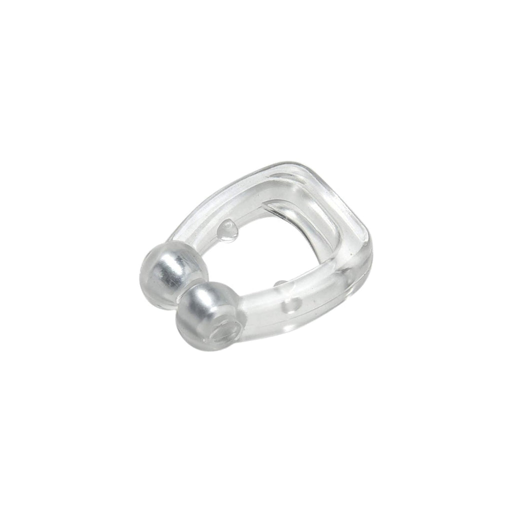 Silicone magnetic nose clip displayed on a smooth surface
