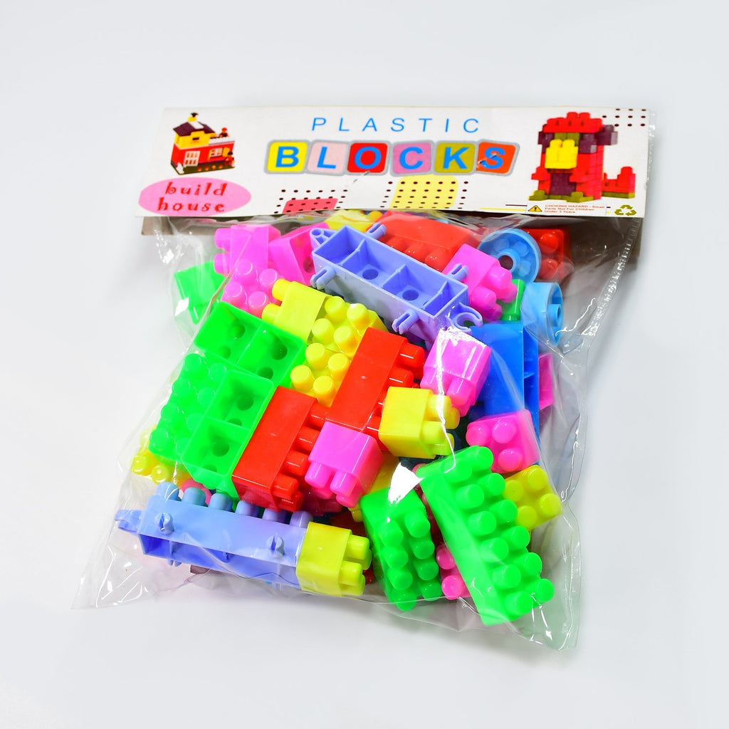 The 60-piece multicolor block game set displayed for engaging children's play.