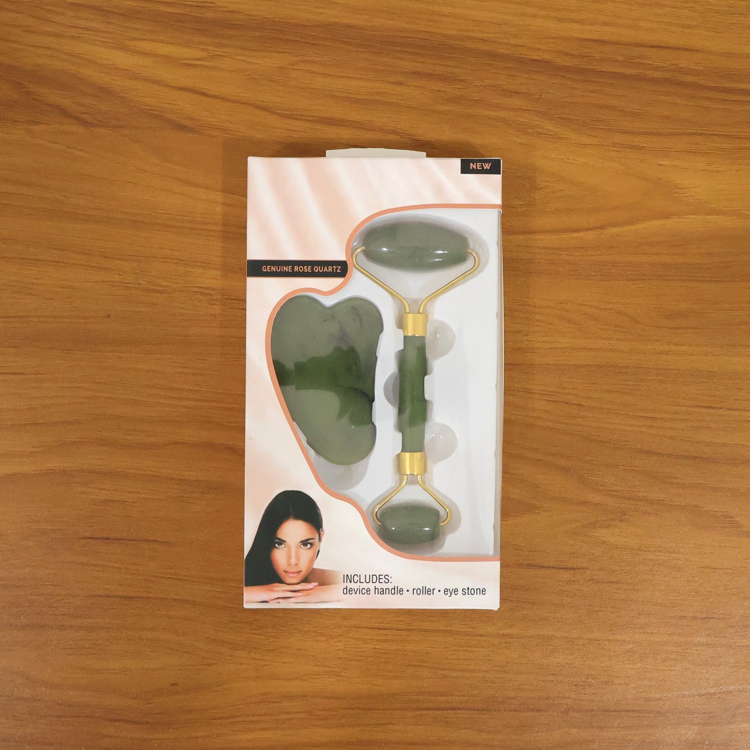 Holistic wellness jade massage tool for relaxing face massage