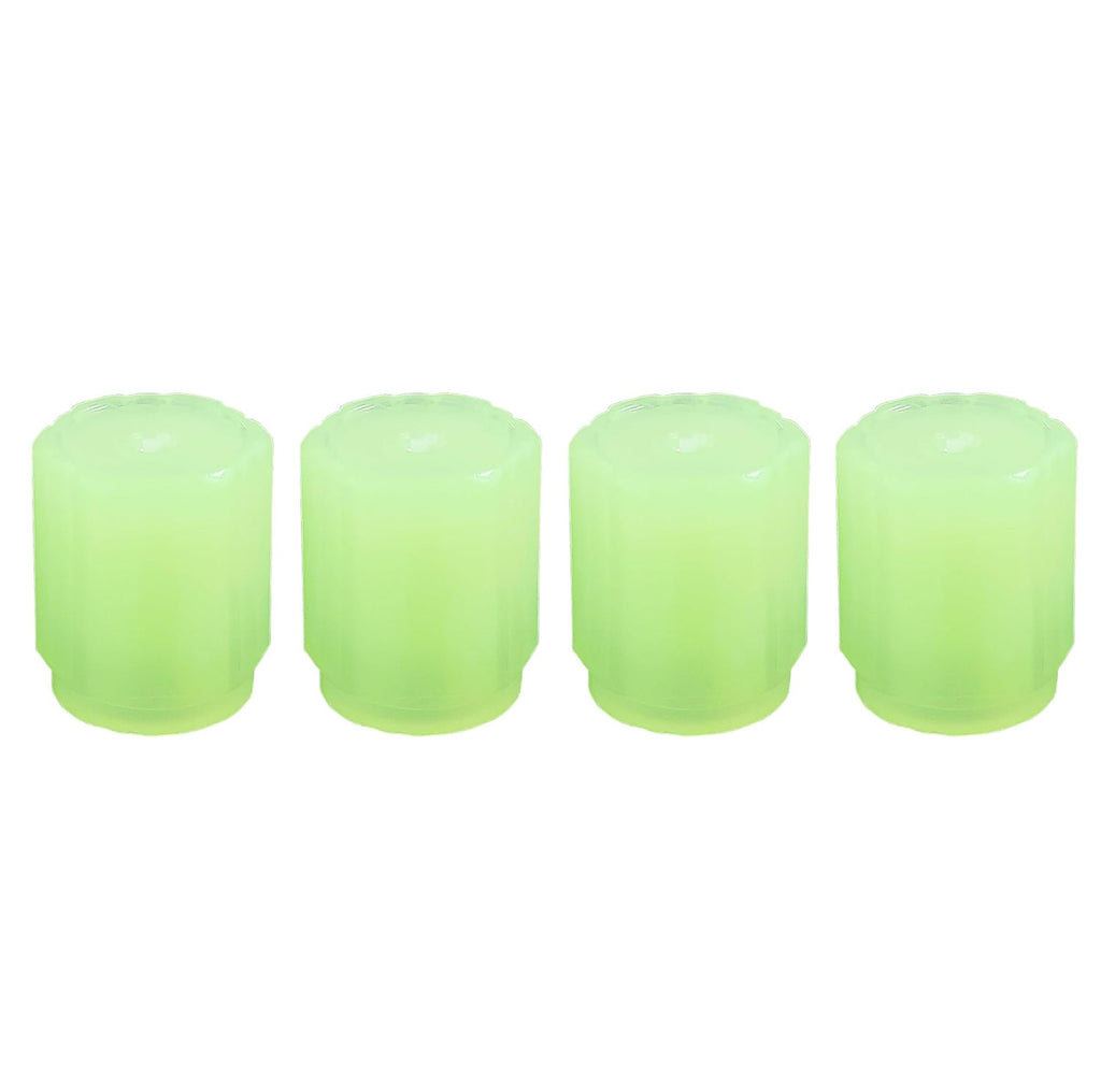 Light rim caps glowing for enhanced tire visibility