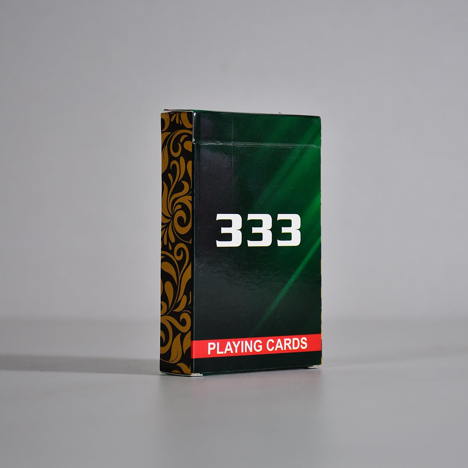Close-up of a Luxury Playing Cards deck, ready for game night.