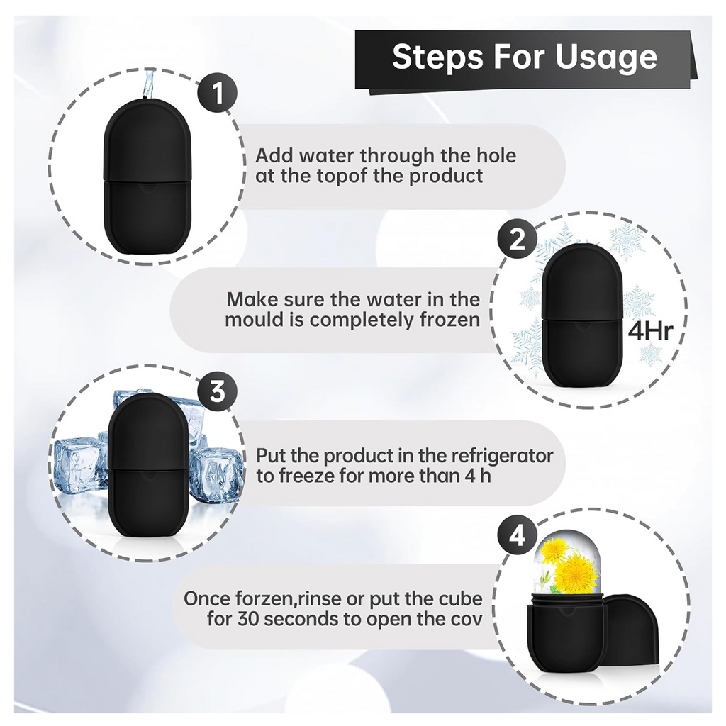 Cooling facial massager ice roller for effective daily skincare routine.