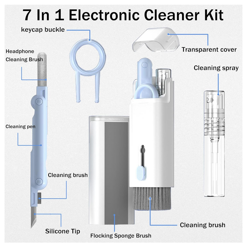 Close-up of the AirPods cleaning pen from the Electronic Cleaner Kit, detailing its silicone tip and mini brush.