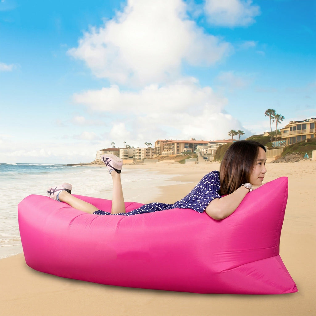Inflatable Lounger at the beach for outdoor relaxing
