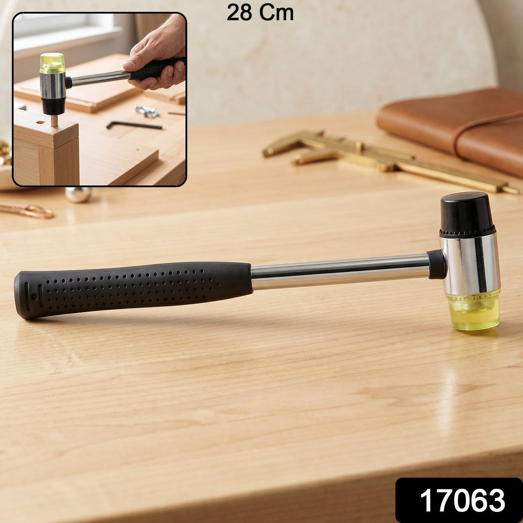 Rubber mallet hammer pack with dual faces for crafts and woodworking