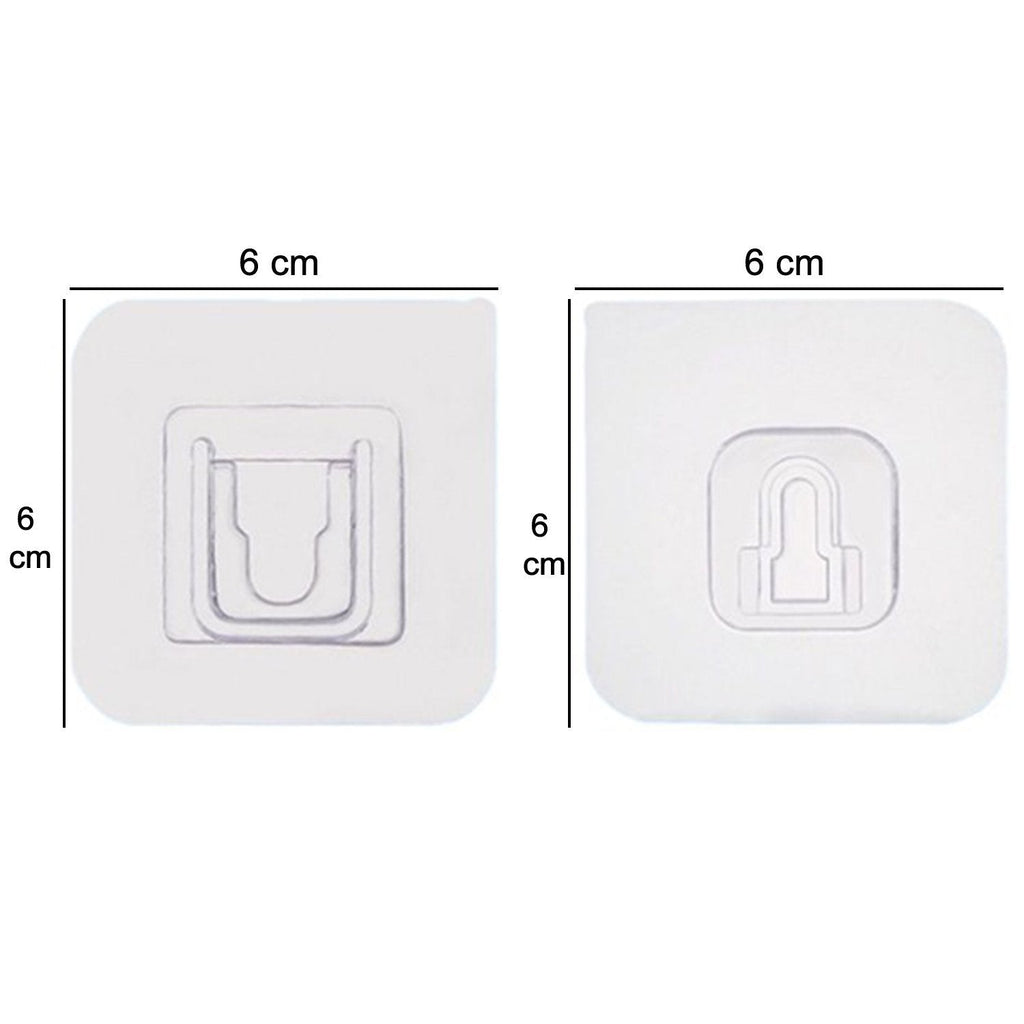 Diagram illustrating the 180-degree rotation feature of the multi-purpose adhesive wall hooks.