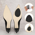 Pair of Non-Slip Shoe Pads made from textured rubber for high heels and ladies' shoes.