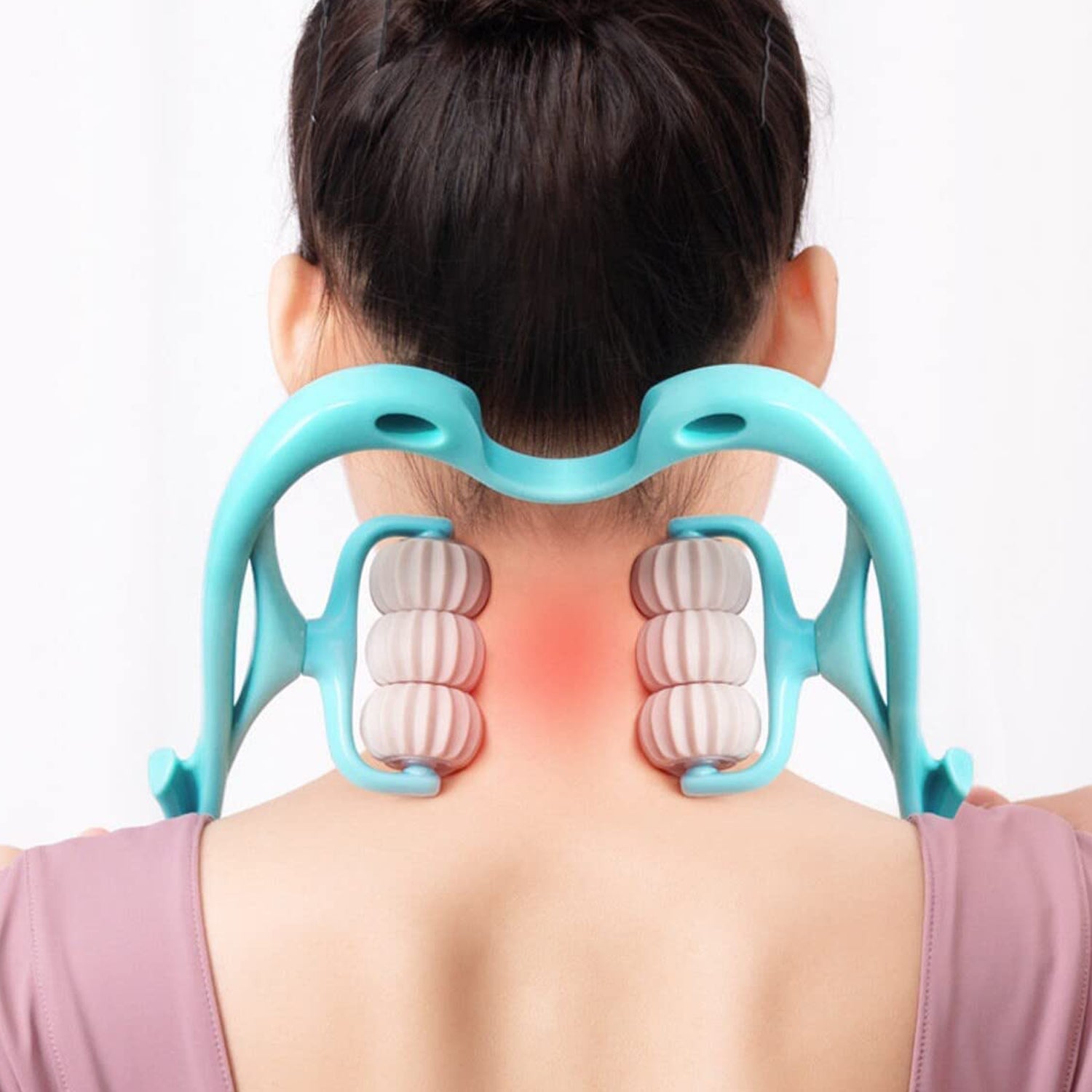 Indo Glow Neck & Shoulder Massager on a clean background, showcasing its compact design.