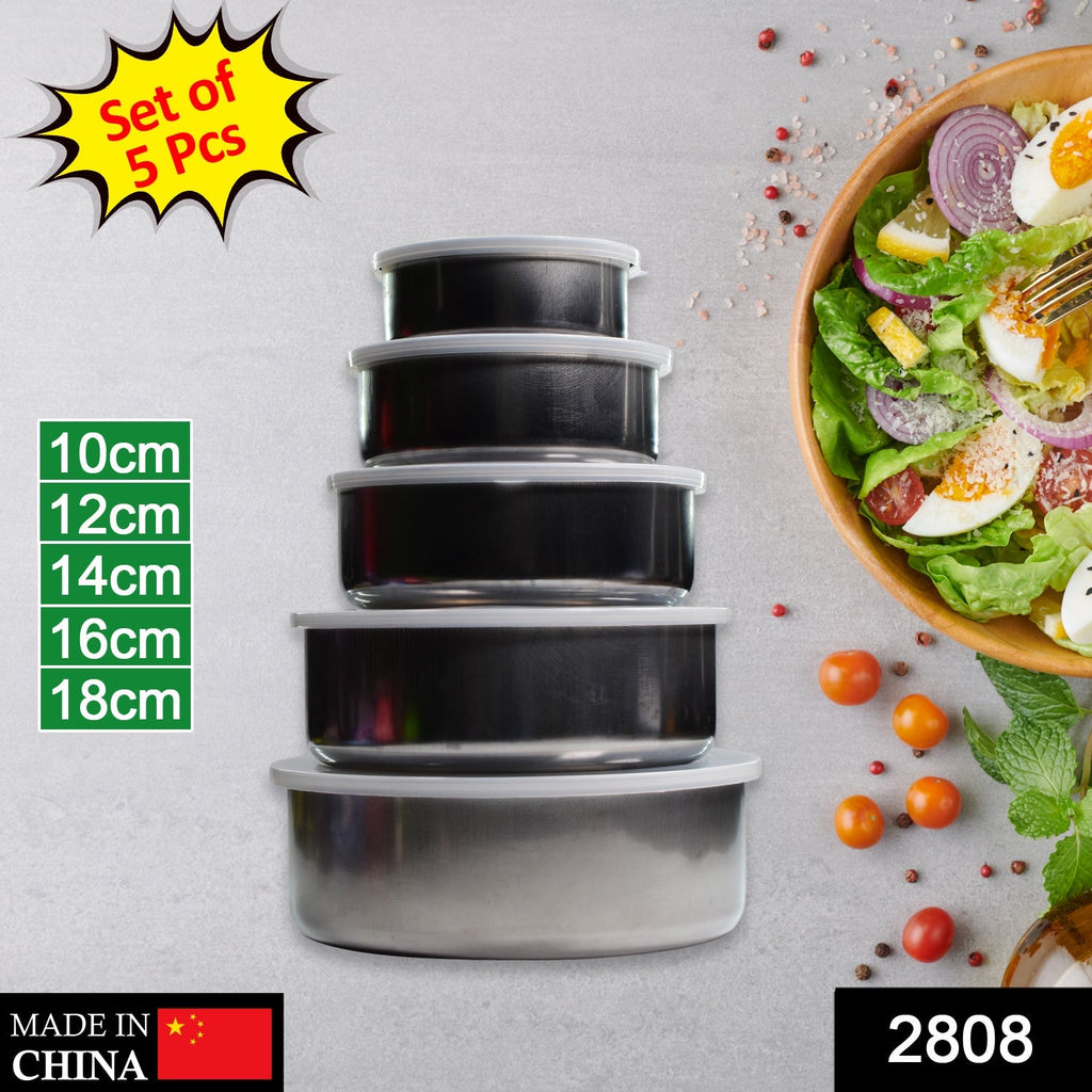 Airtight stainless steel lunch box with leak-proof seal, shown open.