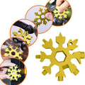 The BoltForce Snowflake Multi-Tool showcasing its compact, unique design.