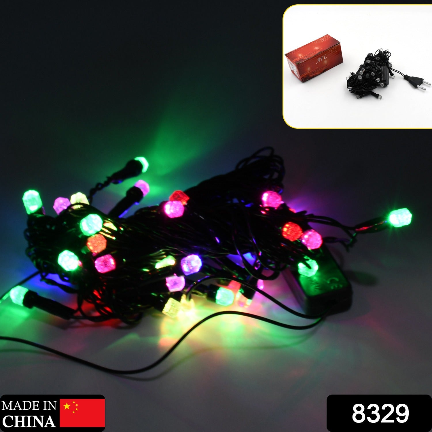 Vibrant flower LED string lights in various colors, perfect for Indian festivals.