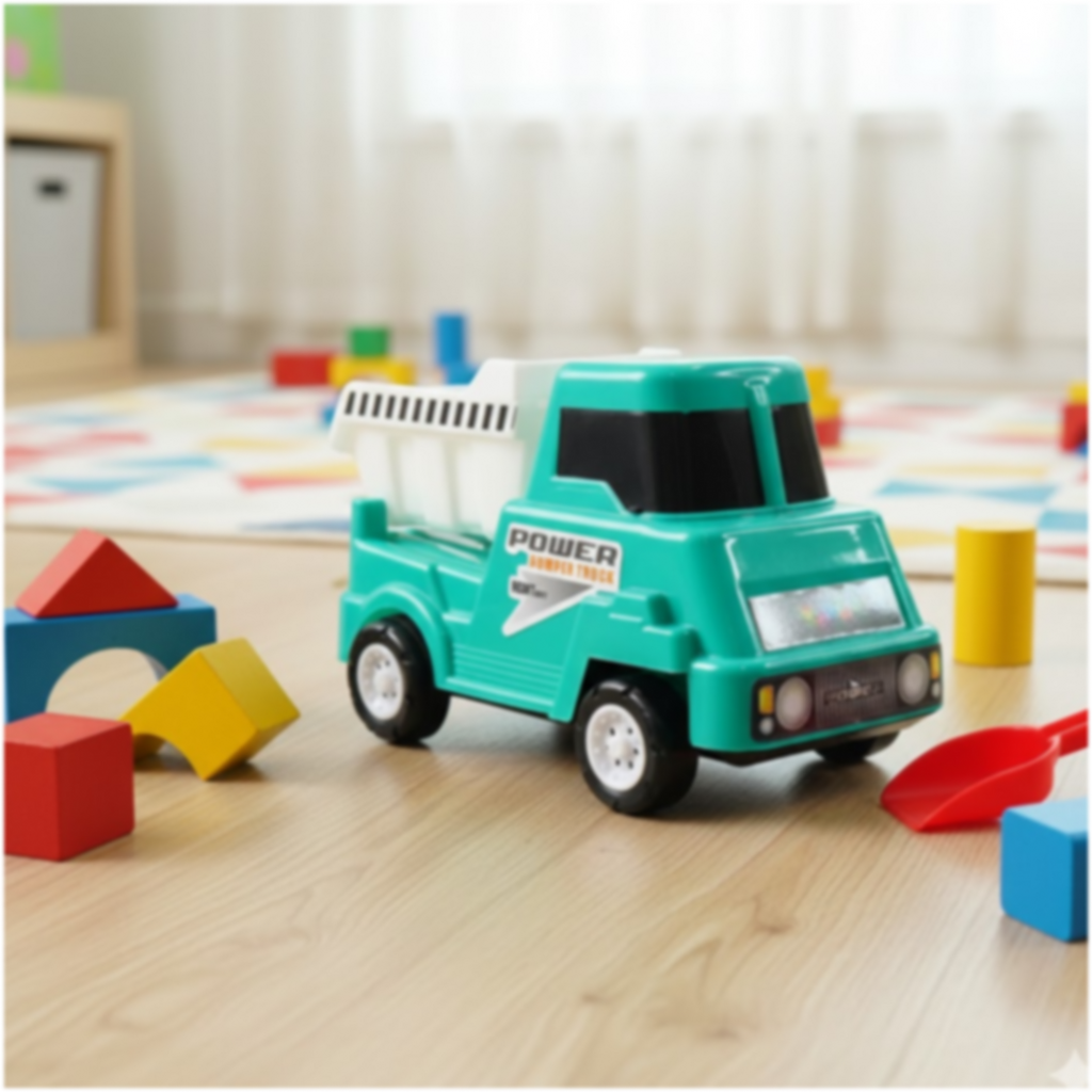 Child's dump truck vehicle toy designed for creative role-play