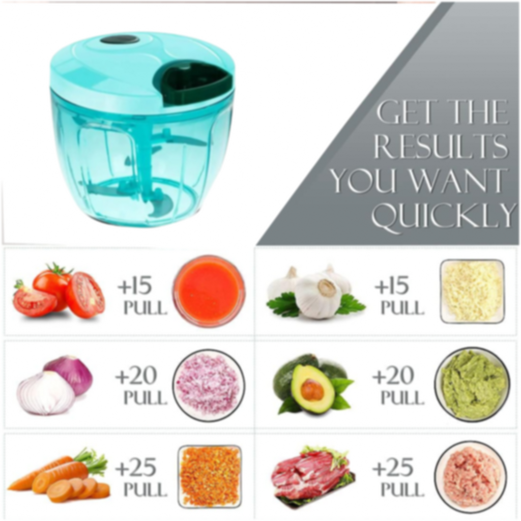 Manual vegetable chopper dicing onions quickly and tear-free for effortless cooking.