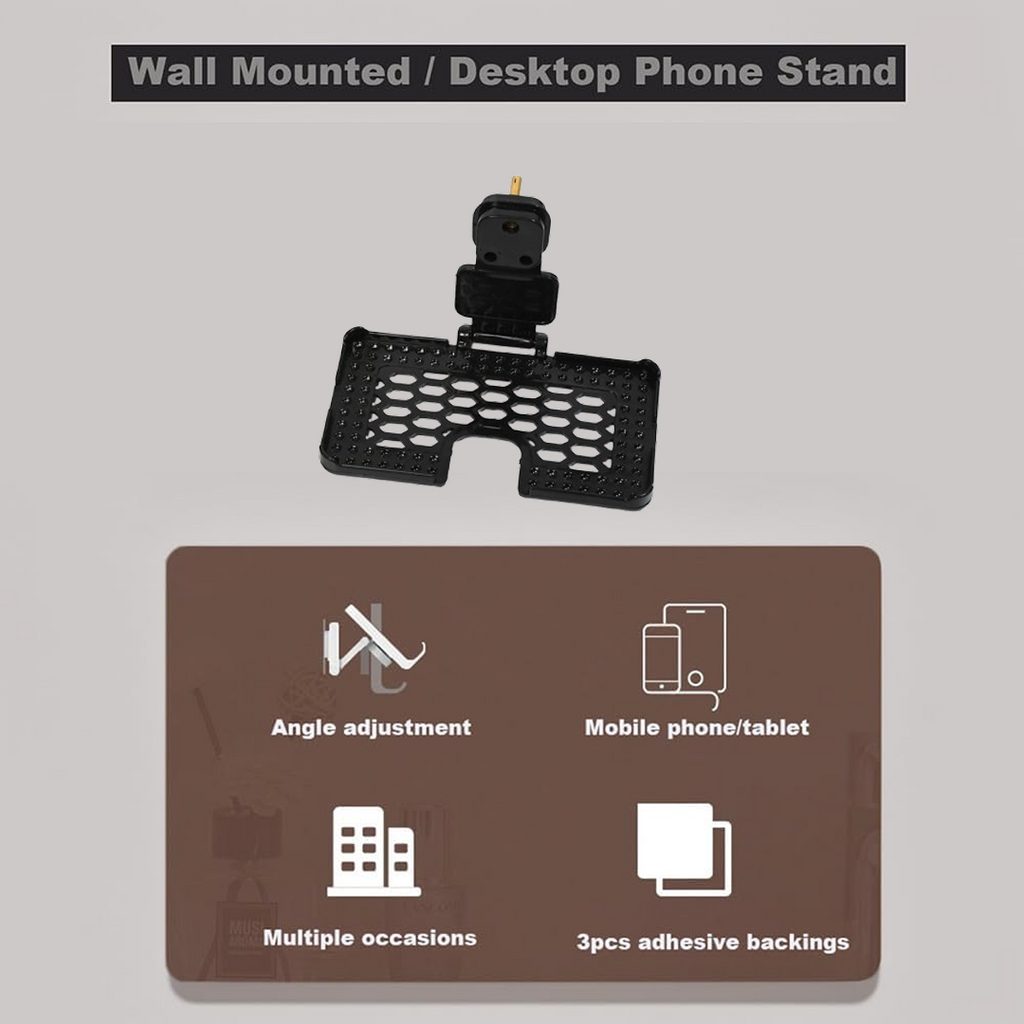 Close-up of the PHOBIA mobile holder stand, highlighting ventilation slots for safety.