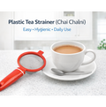 Siplix Plastic Chai Chalni with fine mesh for straining tea.
