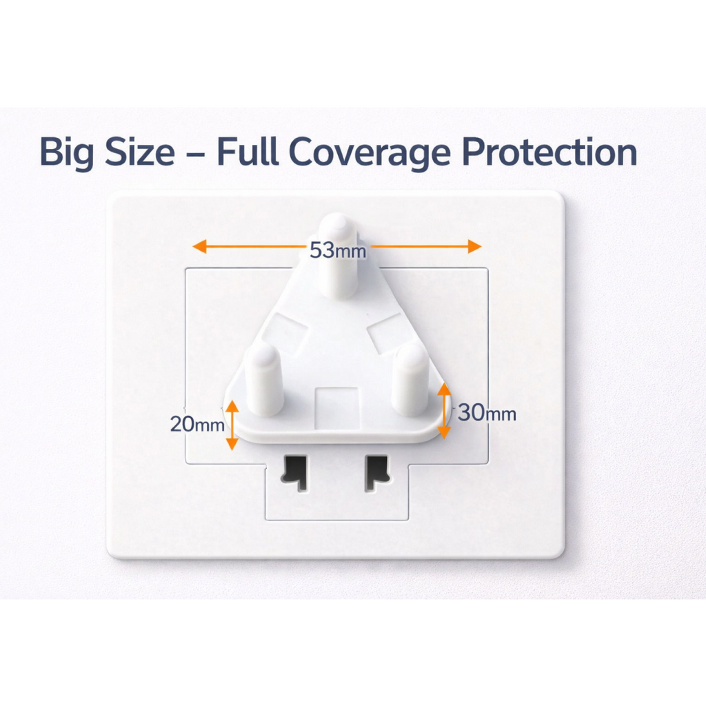 Durable ABS plastic baby safety socket cover for electric outlet