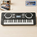 Electronic musical keyboard toy for kids with colorful keys and multiple sound options