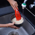 Multifunctional rice sieve for washing rice and pulses easily.