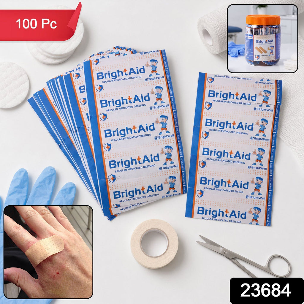Pack of adhesive bandage strips for minor injuries