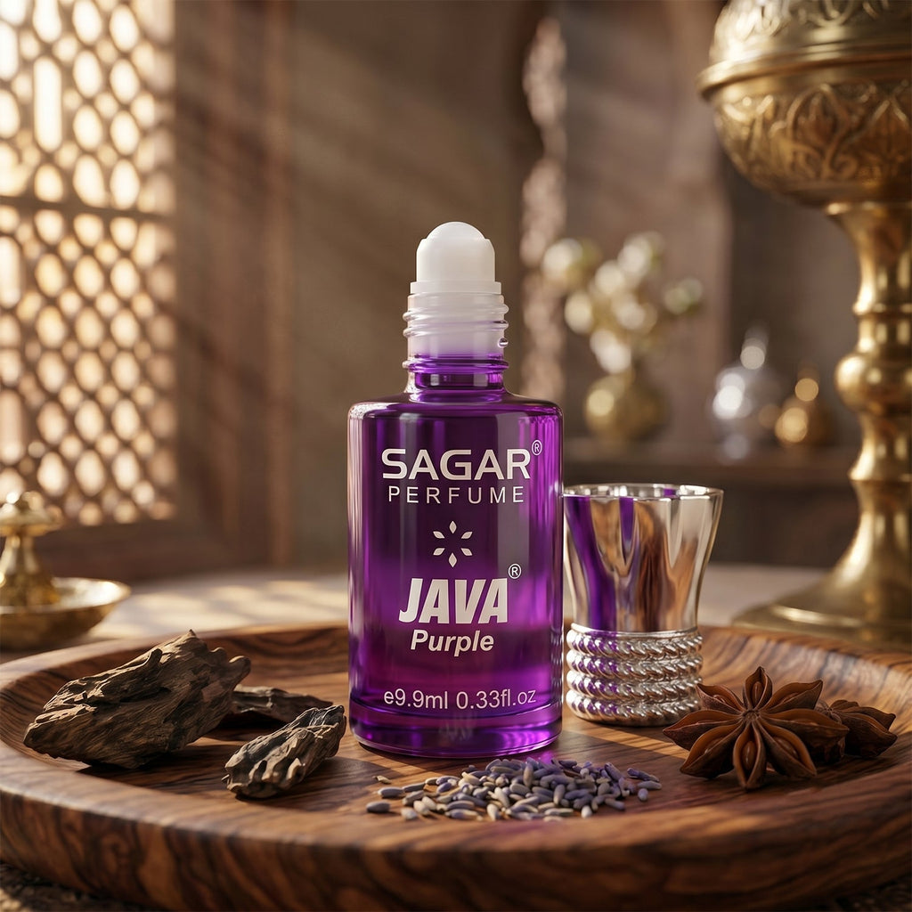 Roll on attar perfume details showing convenient application