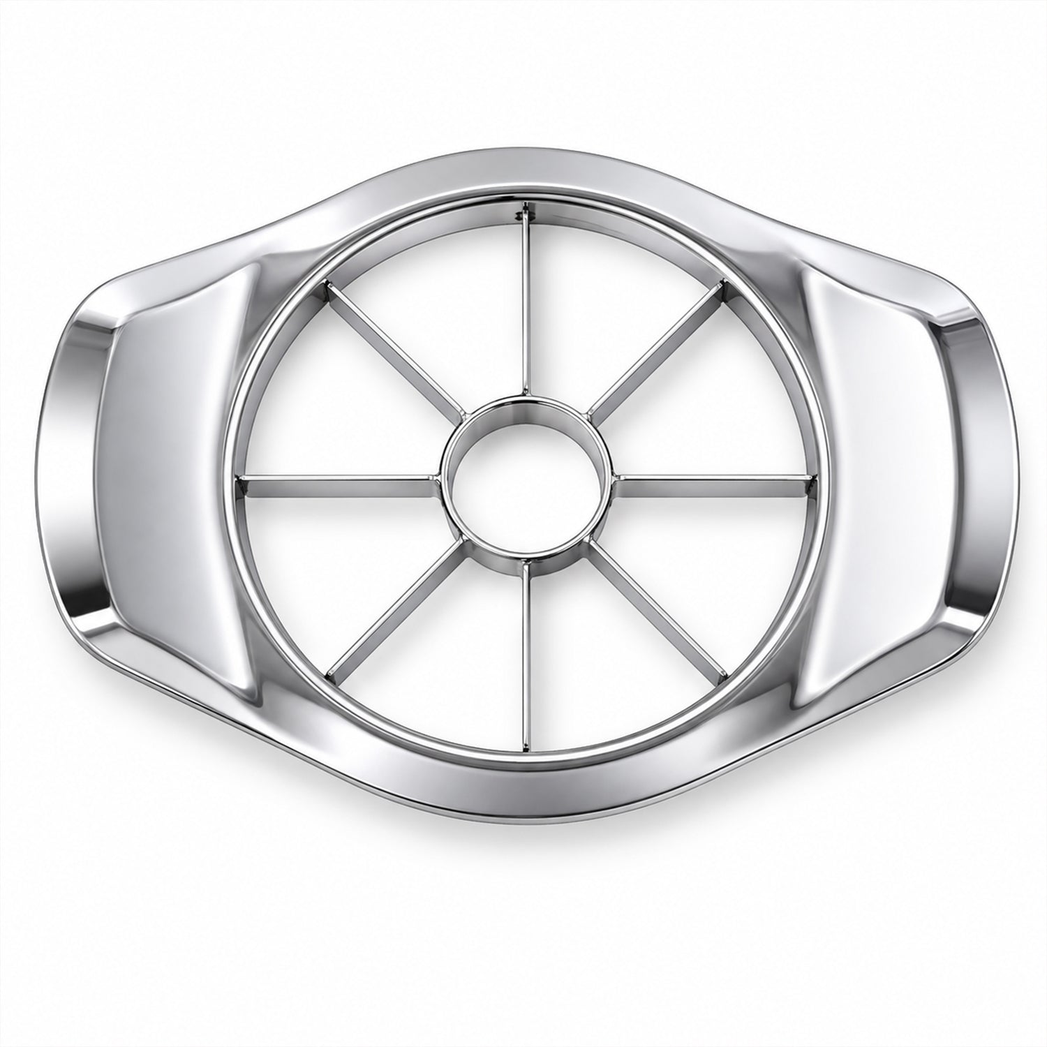 Apple cutter on white background showing compact design