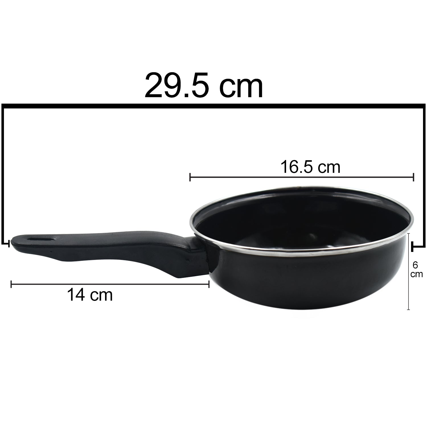Top-down view of the durable non-stick fry pan, ready for your favourite recipes.