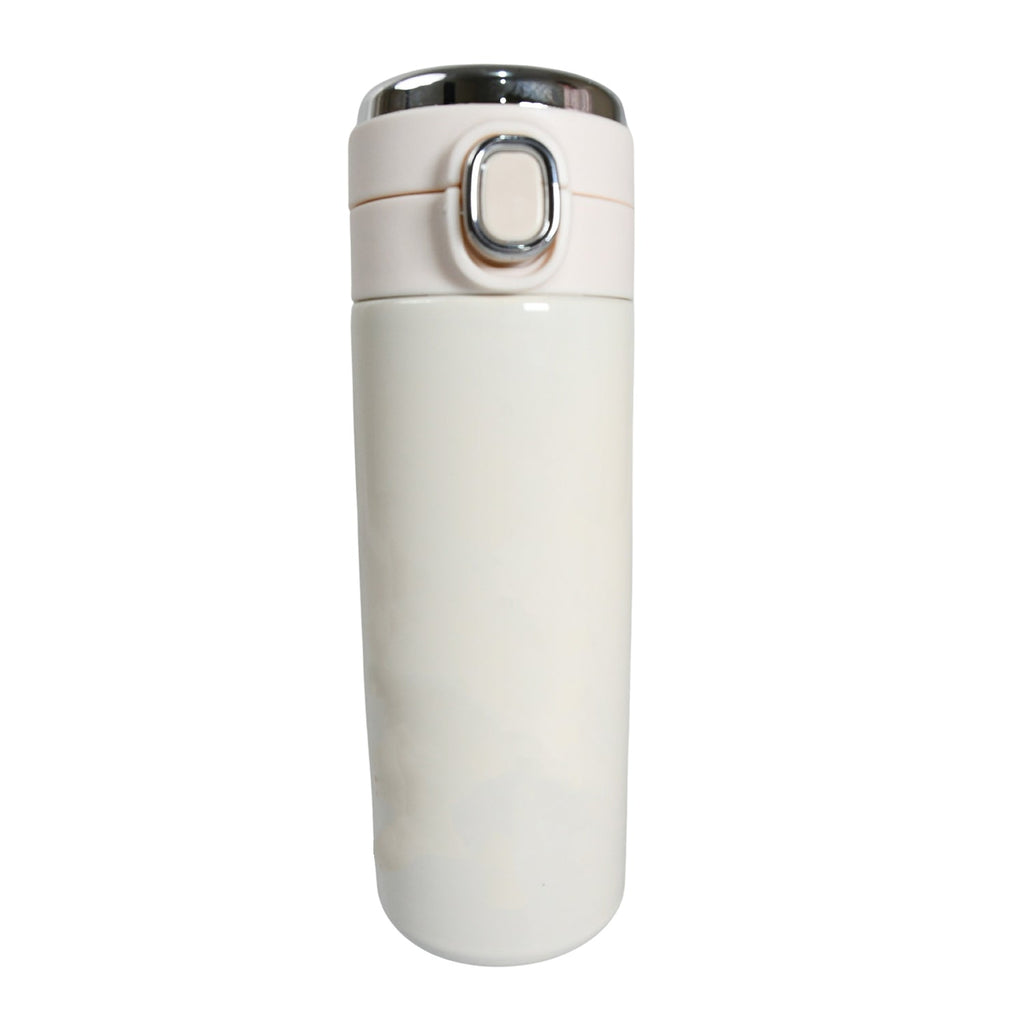 A person holding the portable and leak-proof Smart Insulated Water Bottle, ideal for daily use.