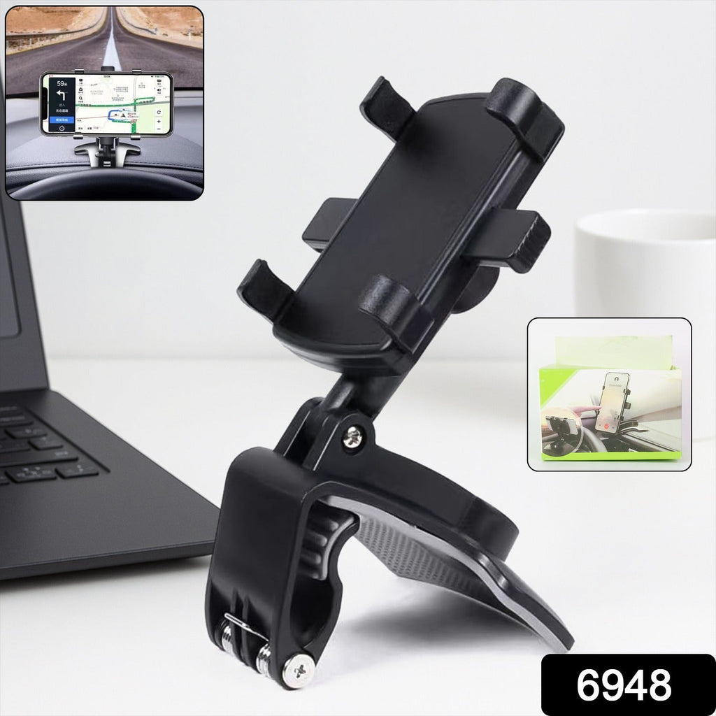 Mobile phone holder mounted firmly on desk surface