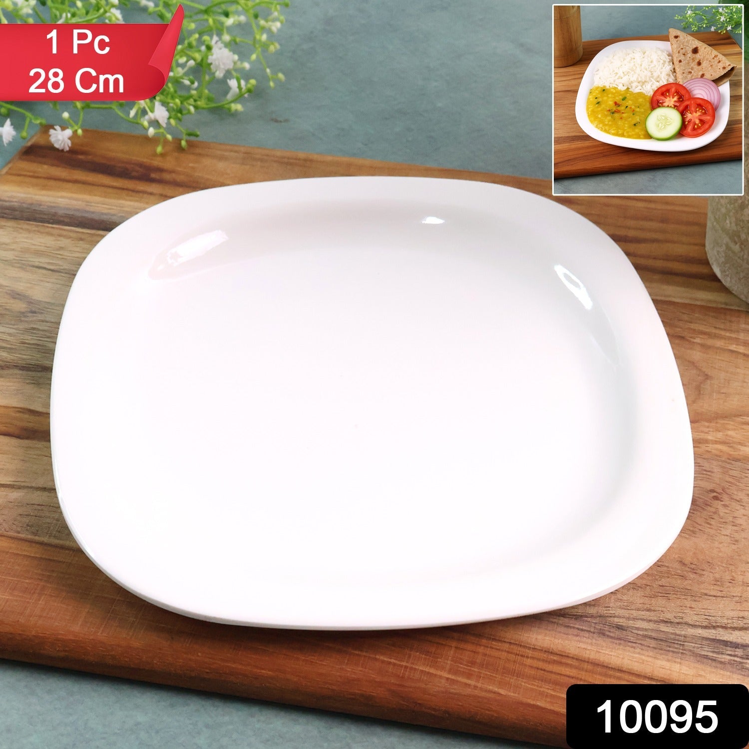 Square Plate 28 cm showing elegant modern design