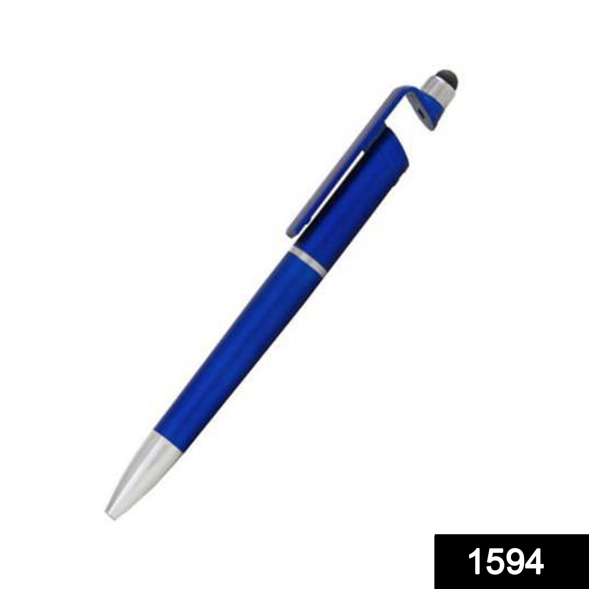 Multifunction 3-in-1 stylus pen displaying its convenient mobile stand feature.