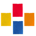 Pack of four green Quickslice Kitchen Scrubber Pads for effective utensil cleaning.