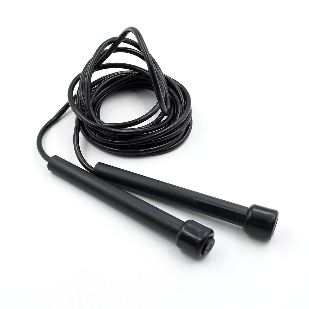 Versatile sports skipping rope, easily adjustable for all heights.