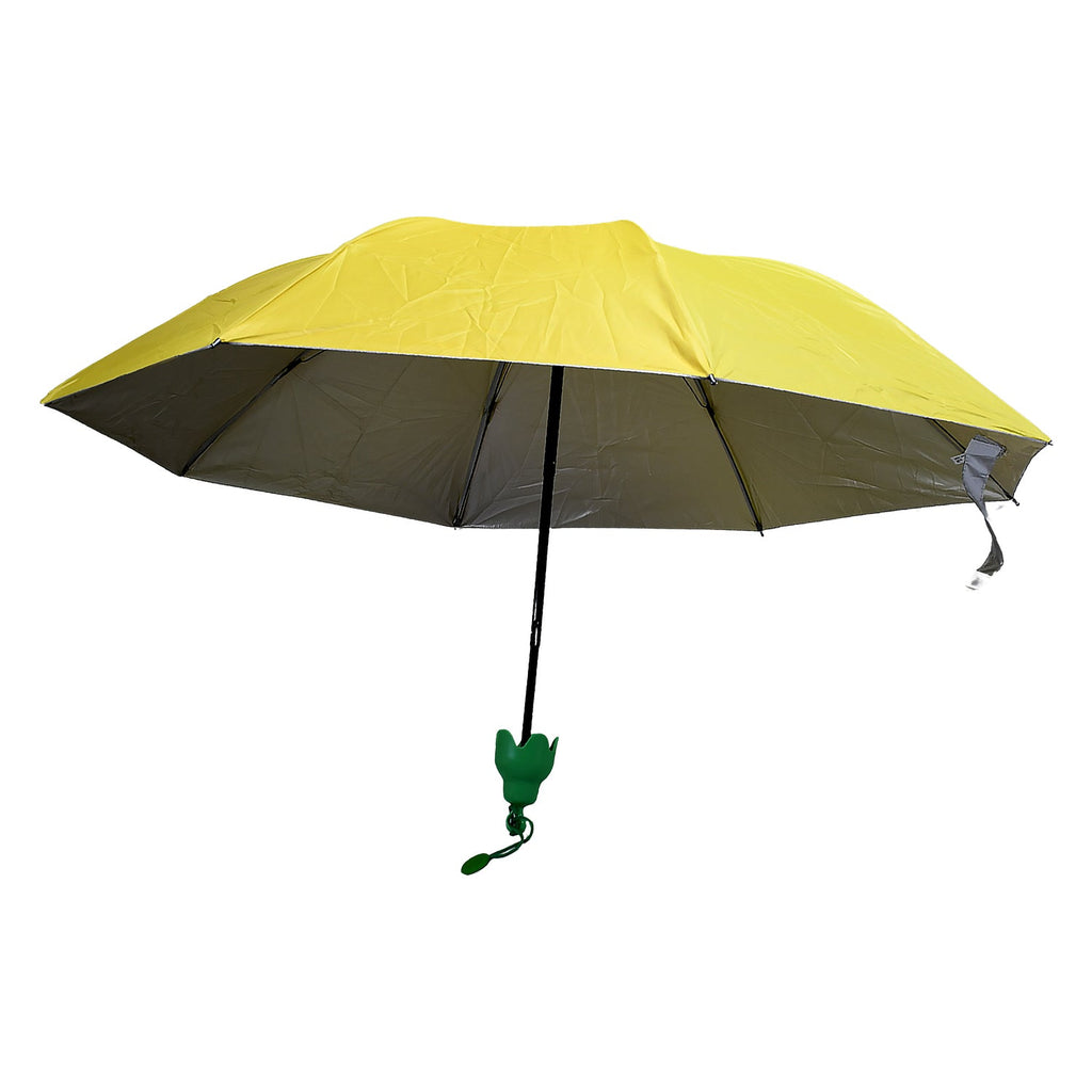 Person holding the portable mini umbrella, ready for travel.