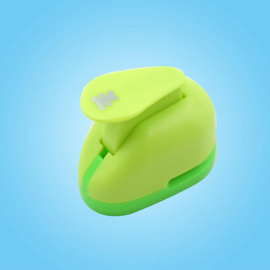 Decorative paper punches for children's crafts, showcasing multiple vibrant colors.