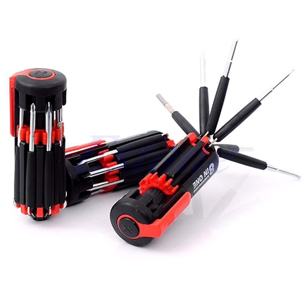 The BoltForce Multi-Function Screwdriver Kit showcasing its built-in torch light.