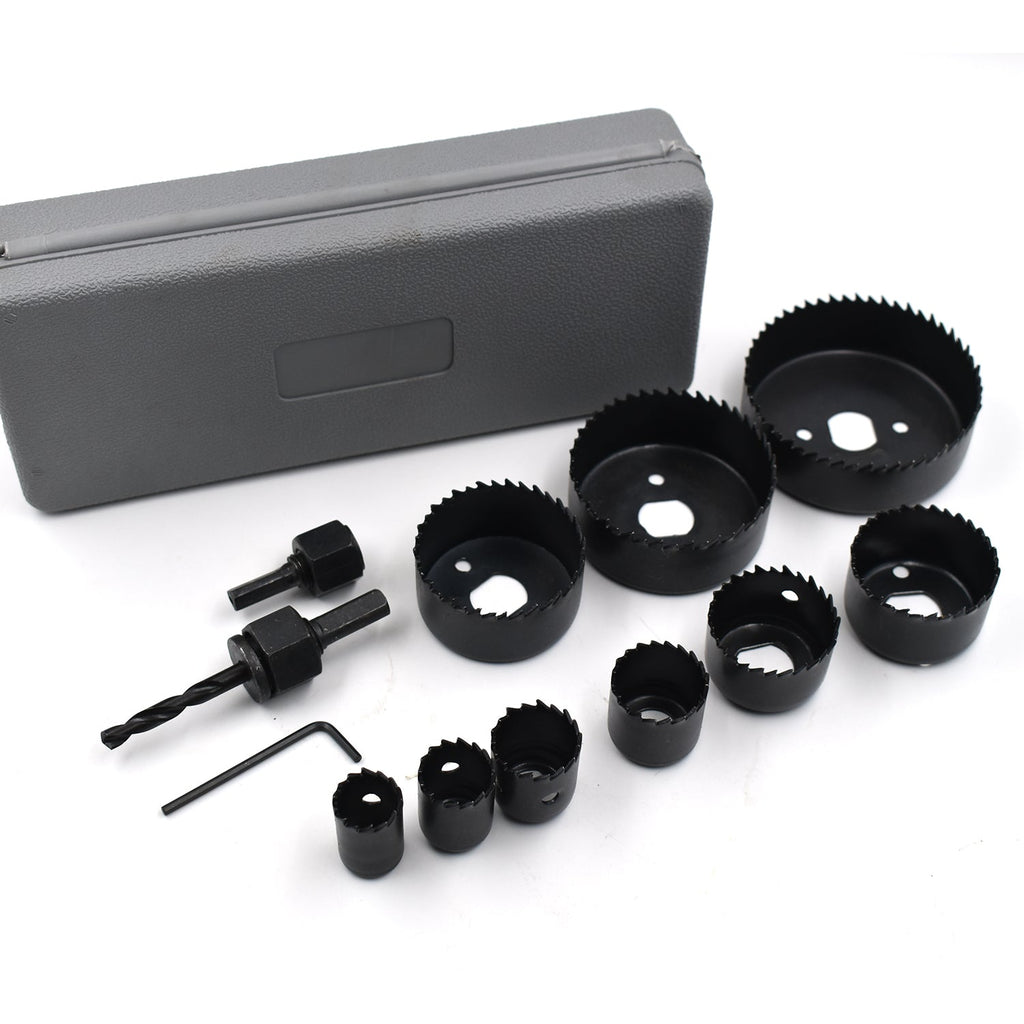 The BoltForce 12-piece hole saw kit, perfect for a range of woodworking projects.
