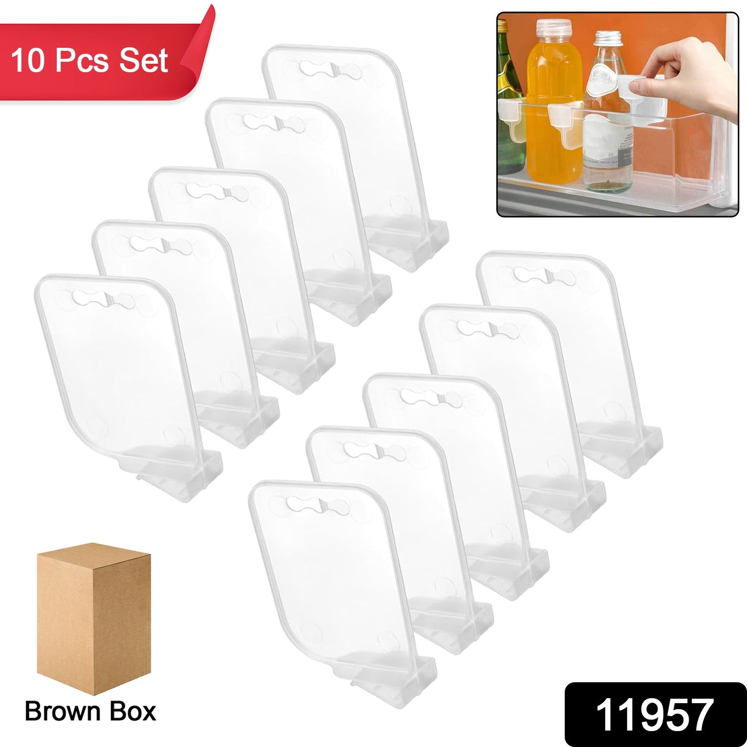 Adjustable plastic organizer bins ideal for fridge storage