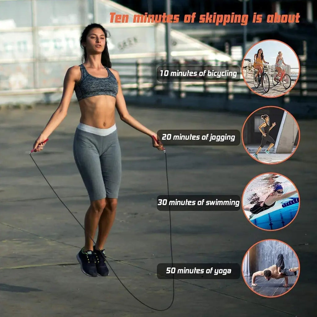 Durable PVC jump rope, perfect for effective weight loss and exercise.