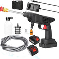 Carivox Cordless Car Washer gun kit with 48V battery and accessories.