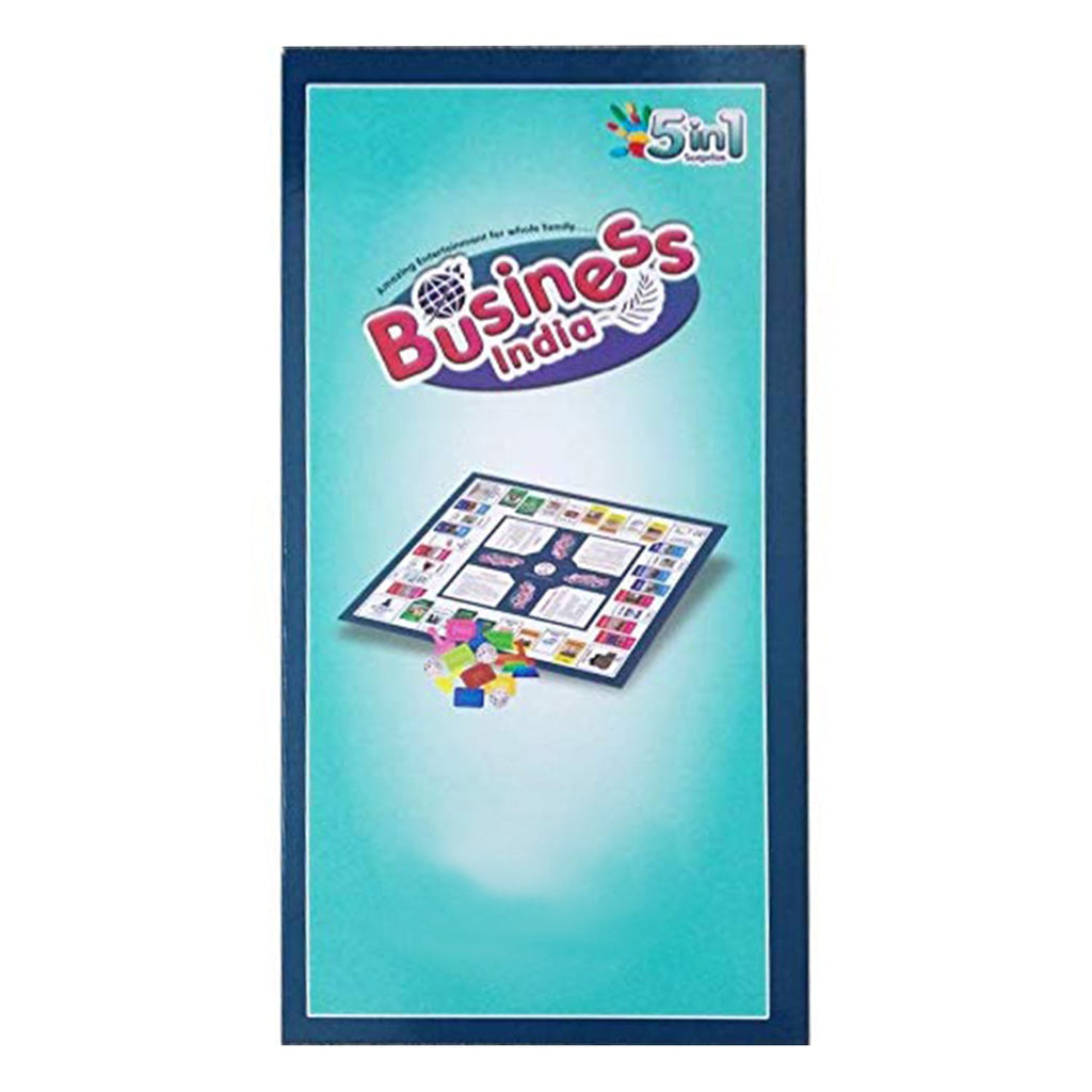 Business game board with plastic money and game cards, teaching financial literacy.