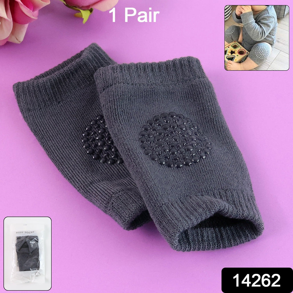 Close-up of dark grey toddler wool knit leg sleeves