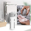 Compact 4-in-1 travel dispenser bottle set in multicolor, ideal for toiletries.