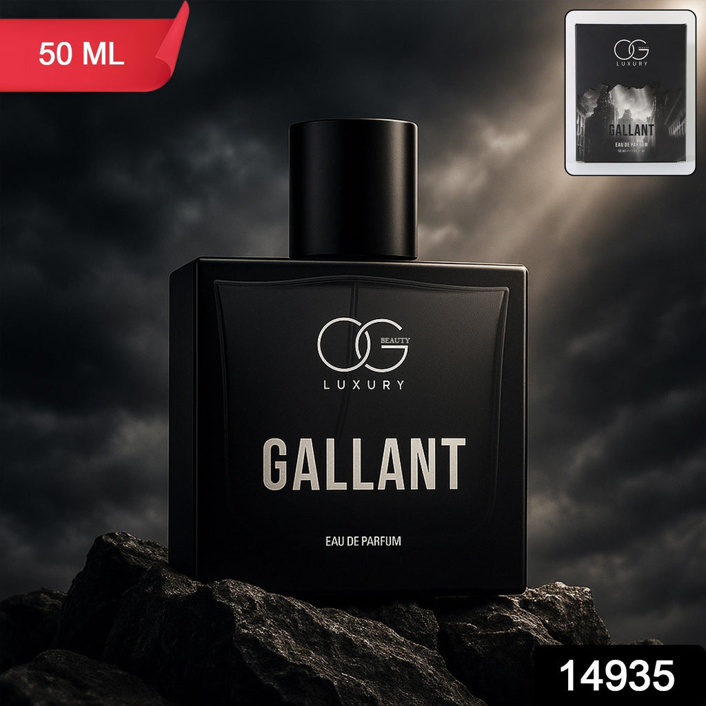 Luxury Gallant Eau de Parfum elegant bottle with bold masculine scent