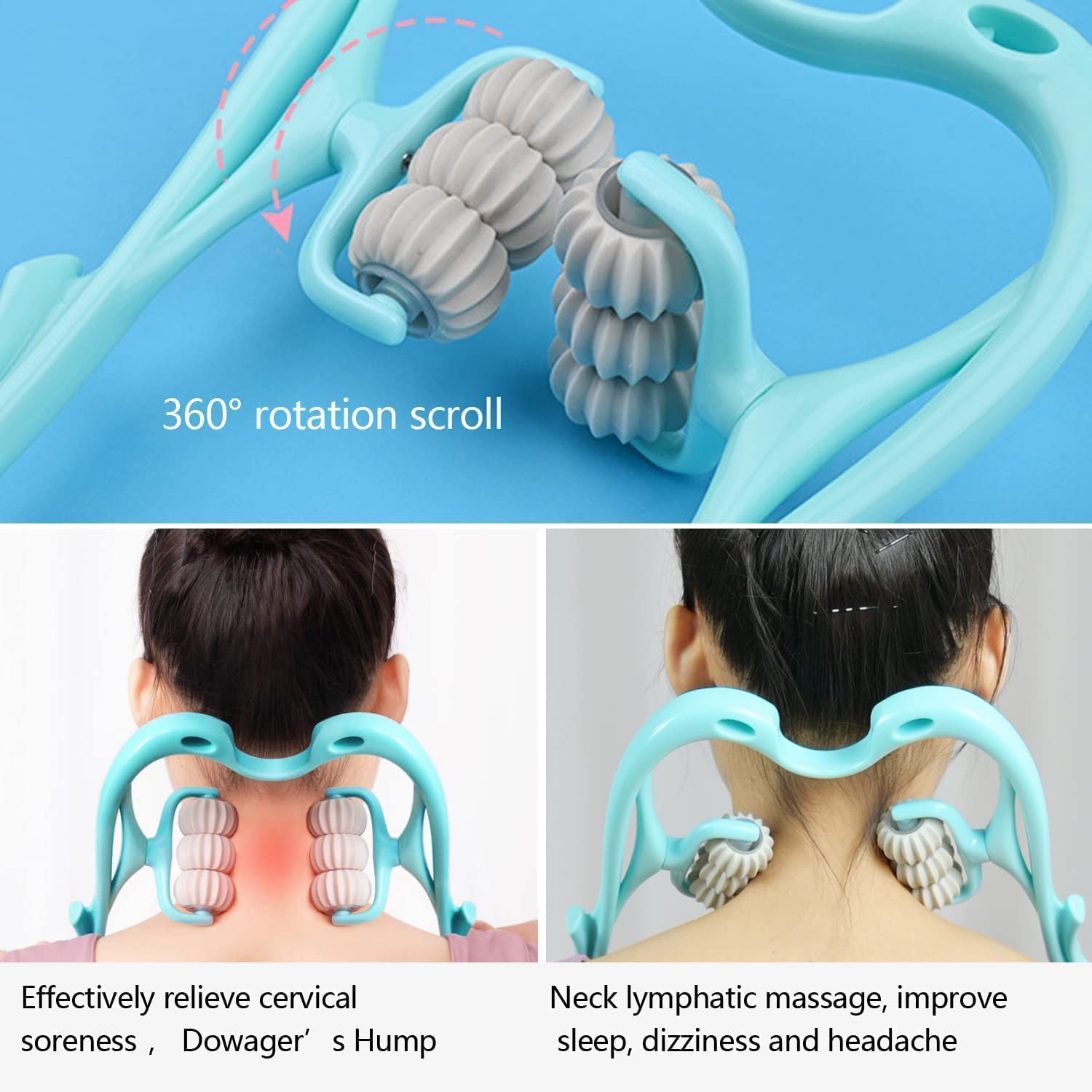 The Neck & Shoulder Massager displayed to show its various massage points.