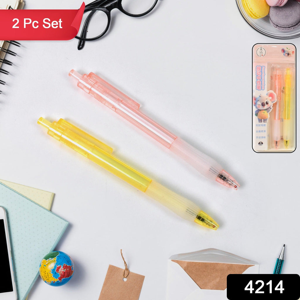 Hand holding a CustoPen smooth writing ball pen, showing comfortable grip.