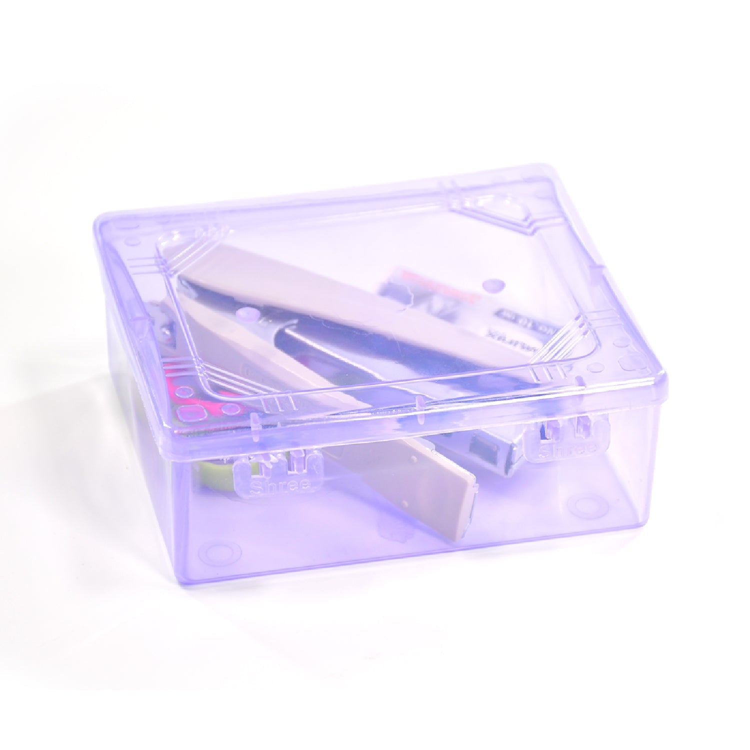Small plastic container with a simple design, suitable for any room.