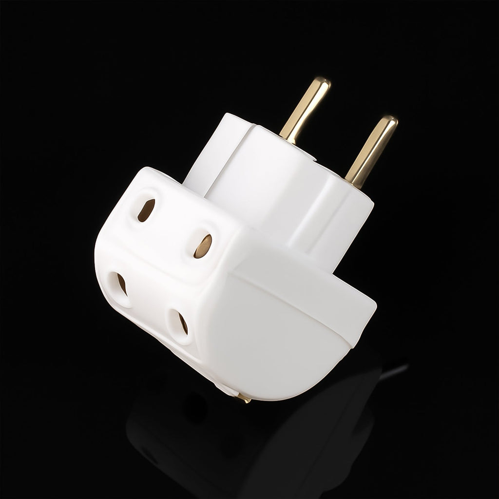 White Tetherix 5-Way Multi-Plug Socket, ideal for home or office use.