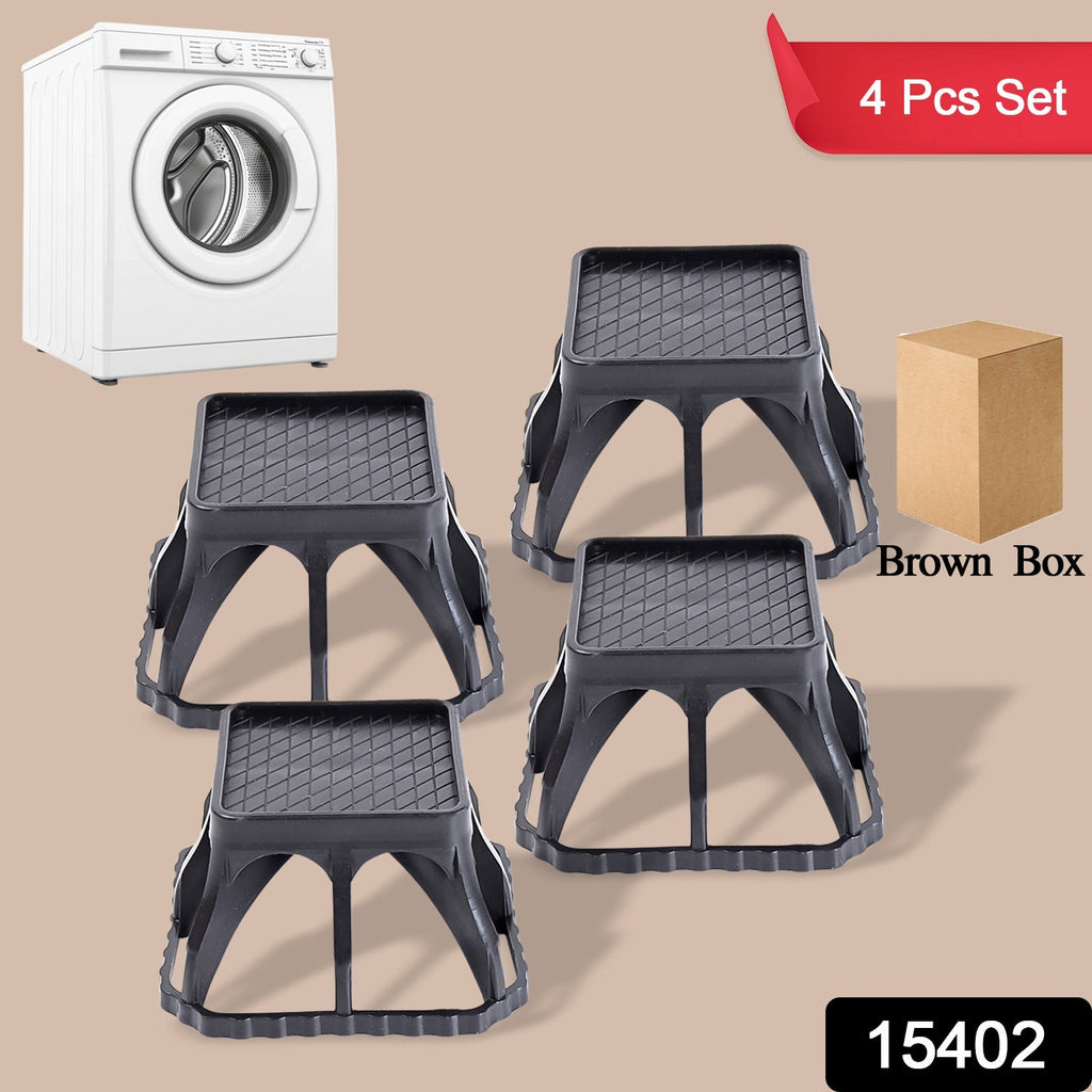 Close-up of durable plastic washing machine stand showcasing stability and waterproof design
