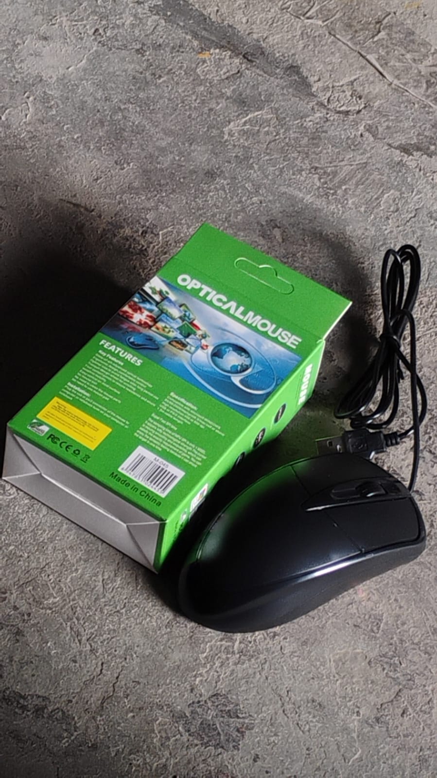 Generic image of a wired mouse, showcasing its universal compatibility.