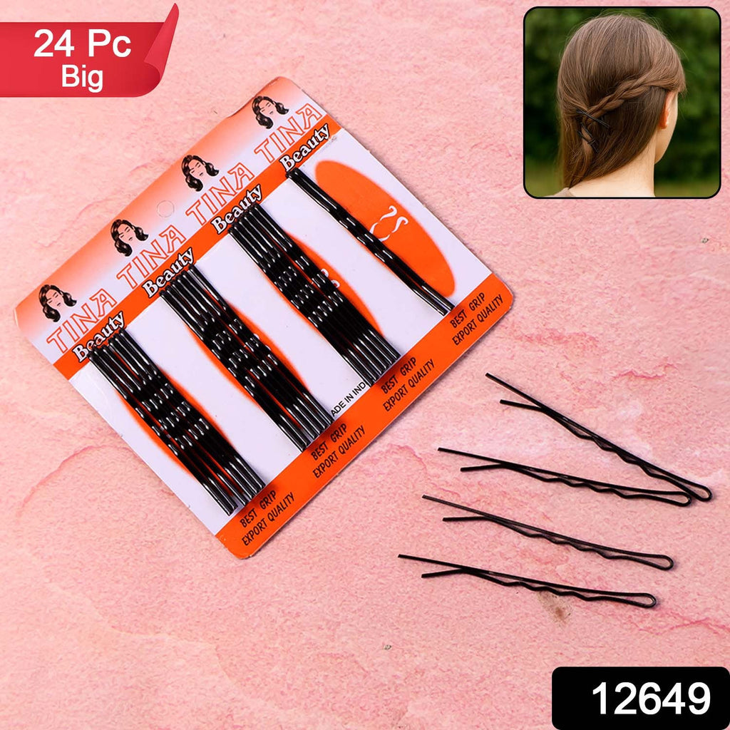 Individual black hair pins suitable for various hairstyles